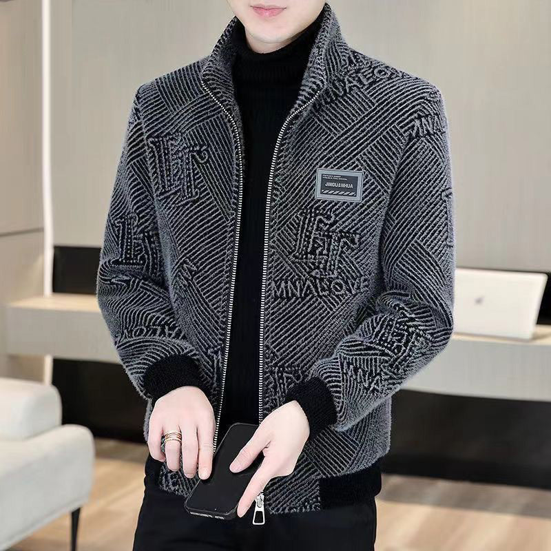 Men's Fashionable Warm Casual Stand-up Collar Jacket