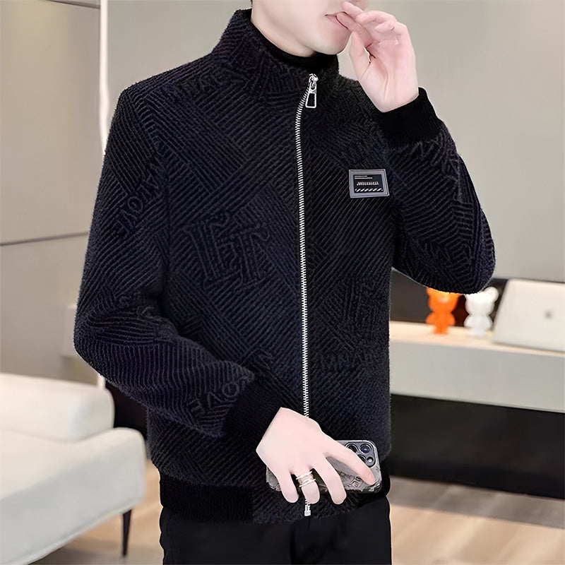Men's Fashionable Warm Casual Stand-up Collar Jacket