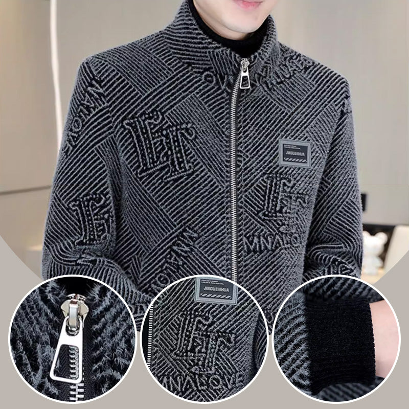 Men's Fashionable Warm Casual Stand-up Collar Jacket